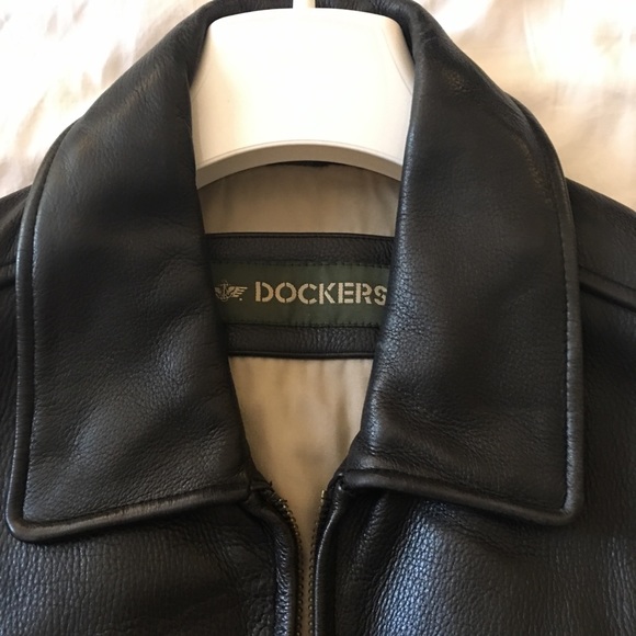 Docker genuine leather coat size Large - Picture 2 of 6